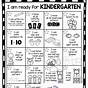 Kindergarten Curriculum For Children Worksheet