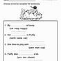 Comprehension Worksheet For First Grade
