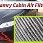 2001 Toyota Camry Cabin Filter Replace