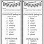 Journeys Spelling Words Grade 1
