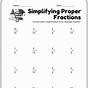 Simplifying Improper Fractions Worksheet