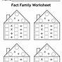 Fact Family House Worksheet