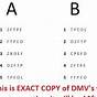Driver's License Dmv Eye Test Chart