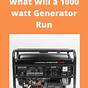 What Will A 1000 Watt Inverter Run