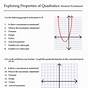 Properties Of Quadratic Functions Worksheet