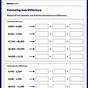 Estimating Differences Worksheet Grade 3