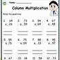 Multiplication Equation Grade 2 Worksheets