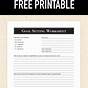 Free Printable Goal Worksheet