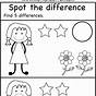 Spot The Difference Worksheets For Kids