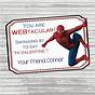 Printable Spiderman Valentine Cards