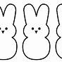 Easter Bunny Outline Printable
