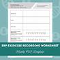 Erp Therapy Worksheets