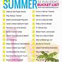 Summer Bucket List Activity