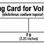 Printable Voltaren Dosing Card