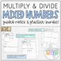 Multiply A Whole Number By A Mixed Number Worksheet