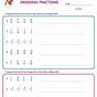 Compare And Order Fractions Worksheet