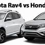 Toyota Rav4 Hybrid Versus Honda Cr V