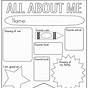 Free Printable All About Me Worksheets