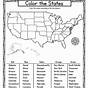 Free Printable 50 States Printable Worksheets