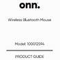 Onn Wireless Mouse Manual