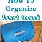 Organizing Manuals And Warranties