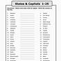Printable State Capital Quiz Free