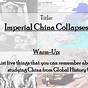 Imperial China Collapses Worksheet