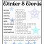 Free Printable Winter Word Search For Adults