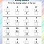 Fill In The Missing Numbers Worksheet 1-100