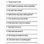Grammatically Correct Sentences Worksheets