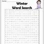 Winter Word Search Answers