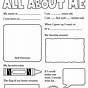 Printable All About Me Template