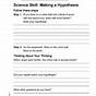 Developing A Hypothesis Worksheet Answers