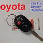 2018 Toyota Camry Key Fob Battery Replacement