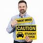 Student Driver Sign Printable