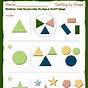 Kindergarten Sorting Shapes Part 3 Worksheet