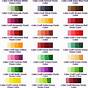 Food Coloring Frosting Chart