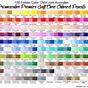 Prismacolor Color Chart 150