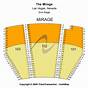 Mirage Theatre Seating Chart