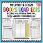 Printable Book Lists By Author