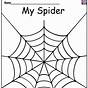 Kindergarten Spider Worksheet