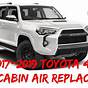 2018 Toyota 4runner Cabin Air Filter