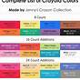 Printable Crayola Supertips Color Chart