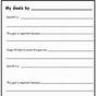 Goal Setting Therapy Worksheet