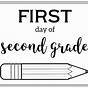 First Day Of 2nd Grade Printable