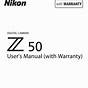 Nikon Z50 User Manual