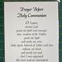 Printable First Communion Prayers