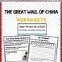 Great Wall Of China Worksheets