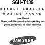 Samsung T139 Manual