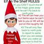 Printable Elf On The Shelf Rules